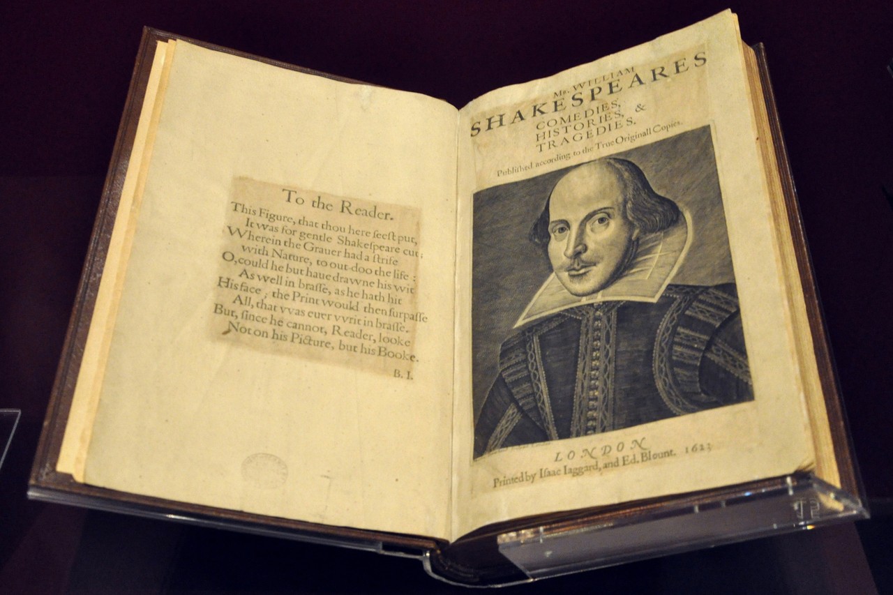 первое фолио Вильяма Шекспира, издание 1623 года