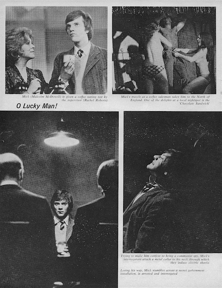 O Lucky Man, Films & Filming 1973 magazine