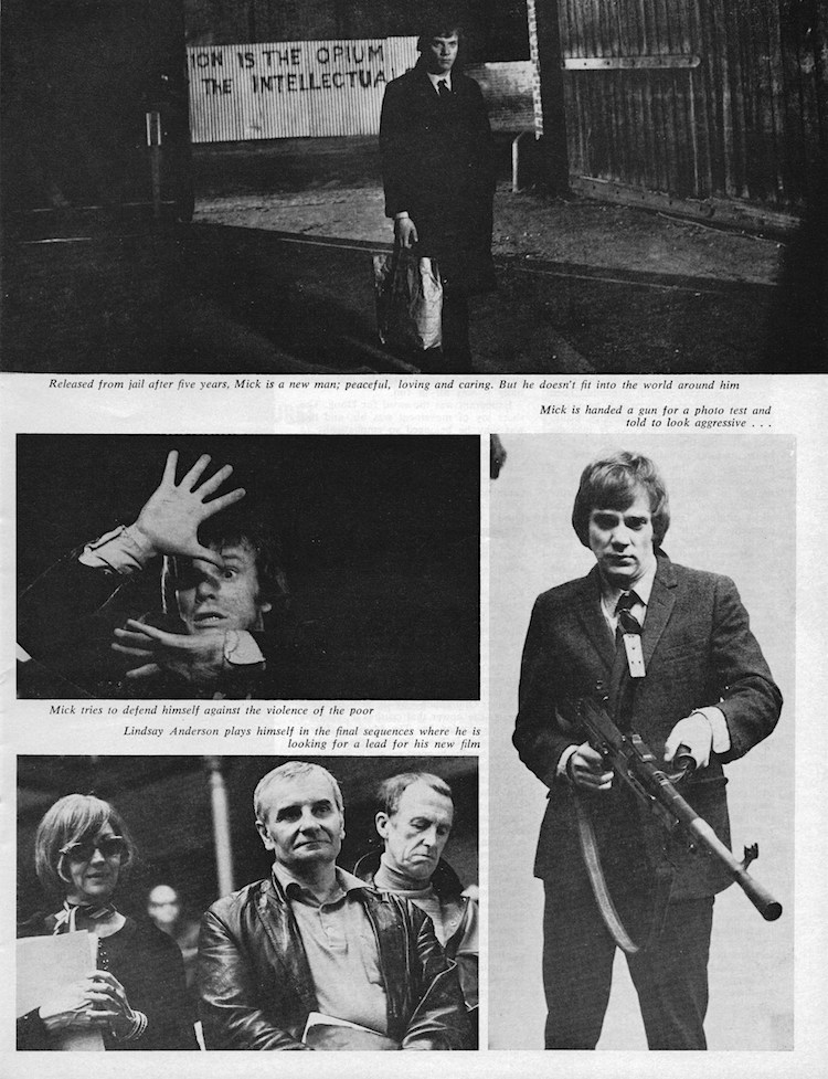 Original photo-spread for O Lucky Man! from Films & Filming, May 1973