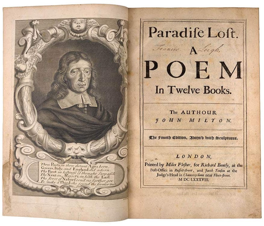 John Milton, Paradise Lost, издание поэмы 1688 года